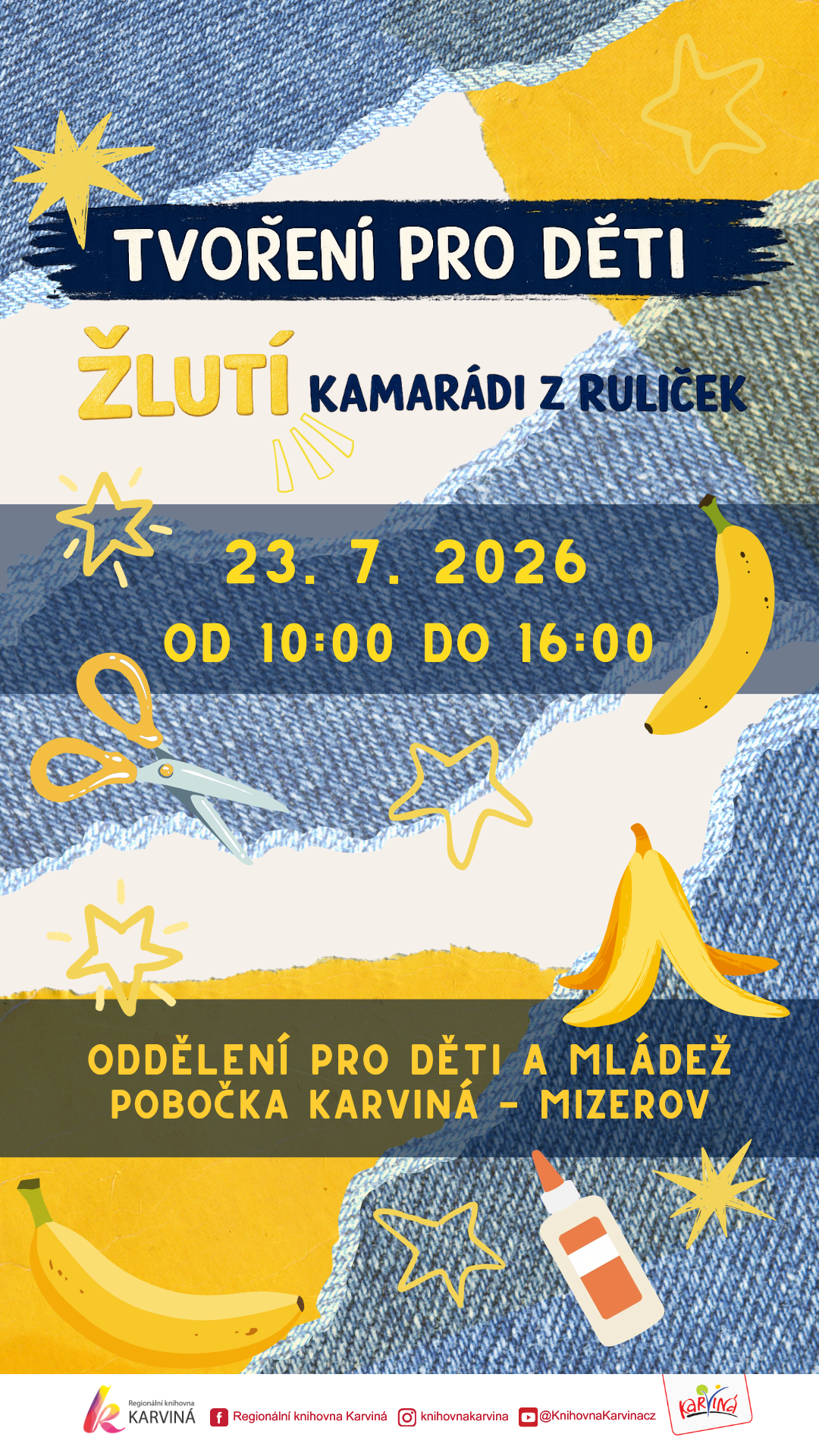 Tvořivá dílna - Žlutí kamarádi z ruliček